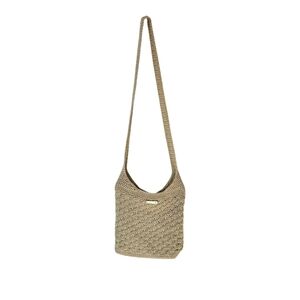 The Stone Knit Macrane Style Light Bag With Zip Closure